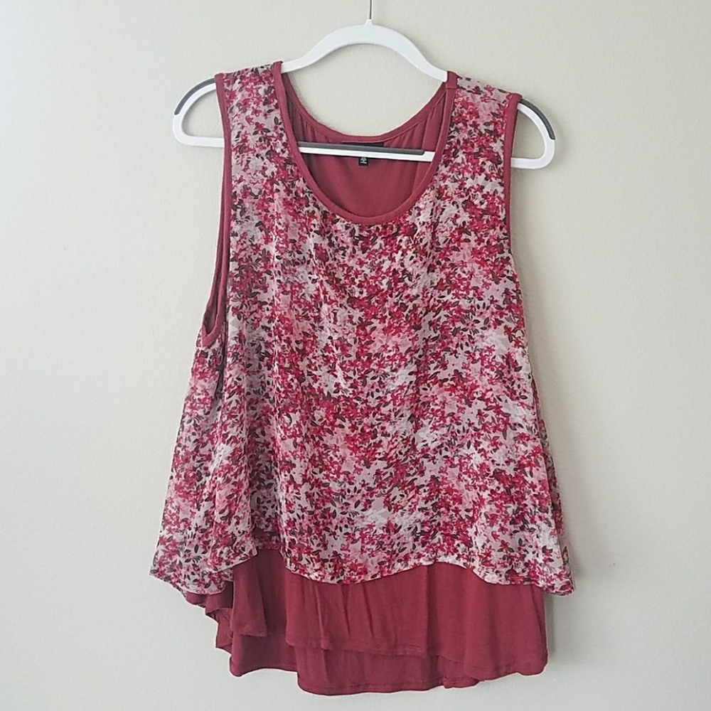 Bobeau tunic drape tank